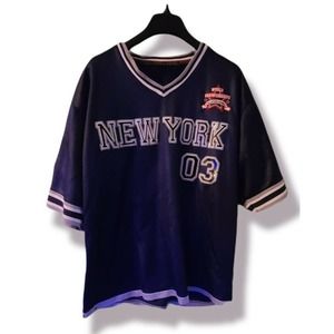 Veezo New York Jersey - World Champions All Star League - Blue/Grey - Size 2XL